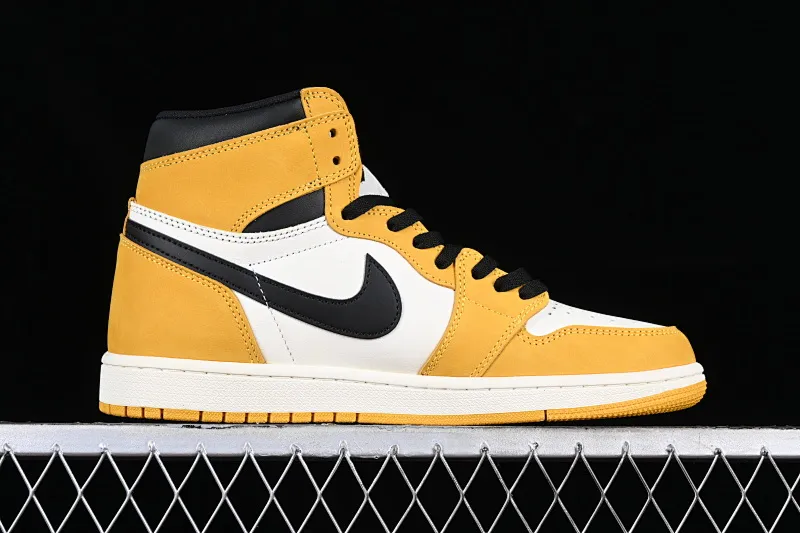 All categories Air Jordan Jordan series basketball shoes Air Jordan 1 High Air Jordan 1 High OG "Yellow Ocher" AJ1 Joe 1 earthy yellow high-top basketball shoes DZ5485-701